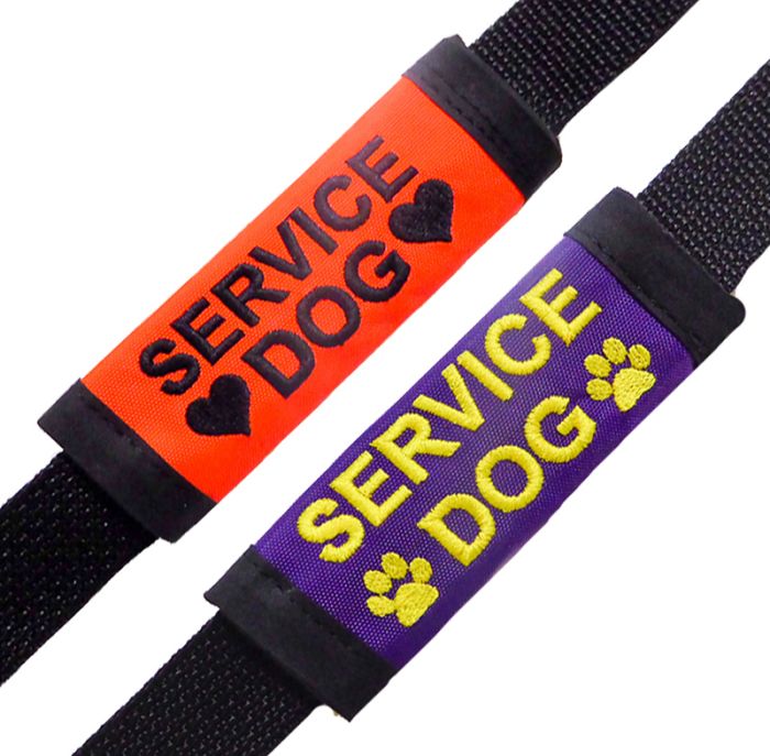 Embroidered Service Dog Leash Wrap Strap Cover - ActiveDogs